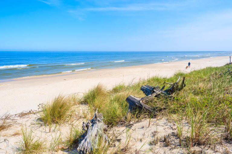 Piaczysta plaża Lubiatowo